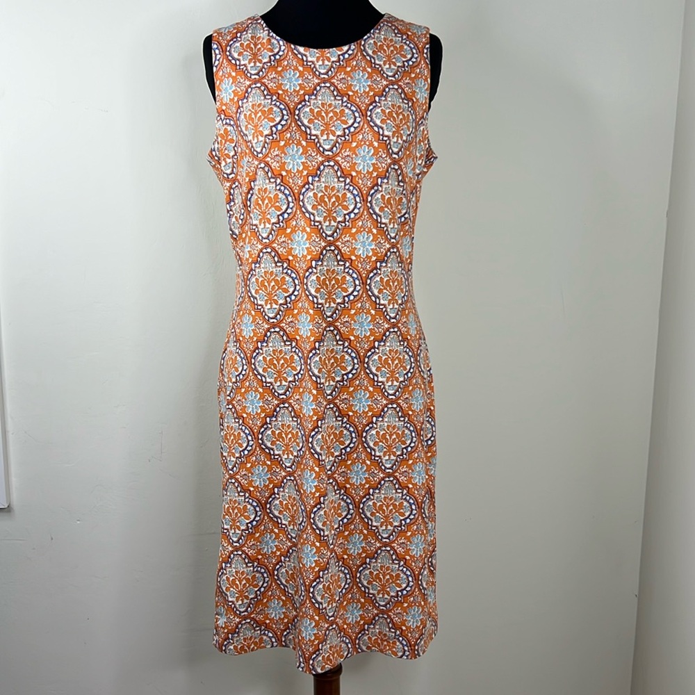 J. MCLAUGHLIN Orange Sleeveless Dress S